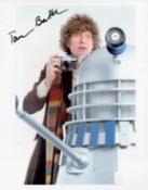 Actor Tom Baker signed Dr Who 10c8 colour photo. Good condition. All autographs come with a