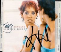 Kelly Rowland Singer Signed Cd 'Simply Deep'. Good condition. All autographs come with a Certificate