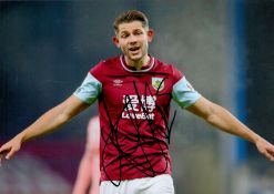 James Tarkowski Signed Burnley 8x12 Photo. Good condition. All autographs come with a Certificate of