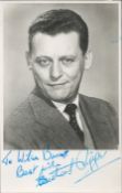 Michael Ripper (Sergeant in The Quatermass Xperiment) Signed 5x3 Black and White Photo. Dedicated.