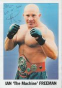 UFC Legend Ian 'The Machine' Freeman Signed 8x6 Colour Printed Photo. Dedicated To Jan Lamb. This
