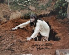 Jacqueline Pearce (Plague of the Zombies) Signed 10x8 Colour Photo of a scene during the horror