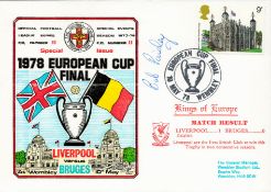Liverpool V Bruges 1978 European Cup Final Signed By Bob Paisley. Good condition. All autographs