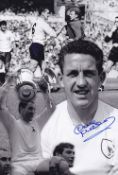 Autographed Dave Mackay 12 X 8 Photo Colorized, Depicting A Montage Of Images Relating To The