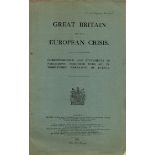 Great Britain and the European Crisis Softback Book 1914 edition unknown published by His Majesty'