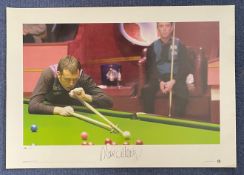 Snooker Mark Williams signed 23x17 Legends series colour print pictured in action at the 2003