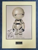 Star Wars Warwick Davies (Marvin) Signed 16x12 Colour Photo. Mounted Professionally to an overall