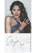 Singer, Eliza Doolittle signature piece featuring a 10x8 colour photograph and a signed card.