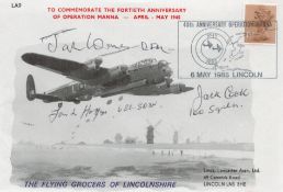 WW2 Frank Hogan, Jack Warner and Jack Cook Signed Commemorative 40th Anniversary of Operation