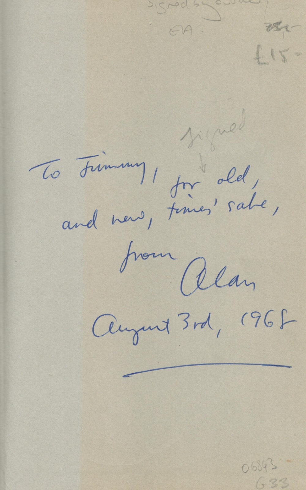 Signed Book Alan Riddell The Stopped Landscape Hardback Book 1968 First Edition Signed by Alan - Image 2 of 4