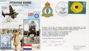 WW2 Kenneth Farrow GC Signed Operation Manna 29th April 5th May 1945 JS/50/45/10 FDC. Springtime