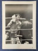 Boxing Ken Buchanan signed 23x17 World Champion series black and white print. Limited edition 153/