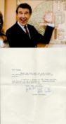 Leslie Crowther (1933 1996) Comedian Signed Hand Written 1969 Letter With Photo. Good condition. All