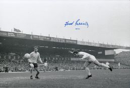 Autographed Fred Pickering 12 X 8 Photo B/W, Depicting A Wonderful Image Showing The Birmingham City