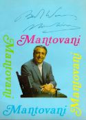 Signed Book Mantovani In House Brochure 1969 Softback Book Signed by Mantovani on the Front Cover