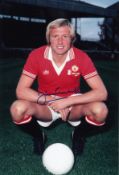 Autographed Jimmy Greenhoff 12 X 8 Photo Col, Depicting The Manchester United Centre Forward