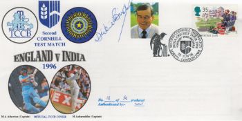 Legend Cricket Umpire Dickie Bird Signed England V India 1996 First Day Cover. 18 of 50 Covers
