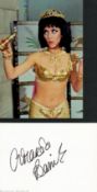 Amanda Barrie Actress Signed Card With Carry On Photo. Good condition. All autographs come with a