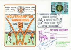 Wolverhampton Wanderers V Derby County 1977 Dawn First Day Cover Signed By John Richards. Good