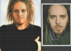 Singer and Actor, Tim Minchin collection of photographs, one signed. These two photographs are in