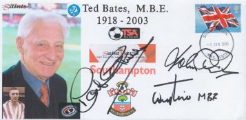 Martin Chivers, Terry Paine and John Sydenham signed Southampton FC cover