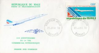 French Concorde commemorative cover Republic of Mali, 3rd Anniversary of the 1st Supersonic