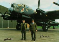 WW2 Harold and Frederick Panton of Lincolnshire Aviation Museum Signed Postcard showing the brothers