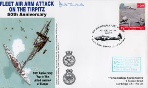 WW2 Lt Cdr Frederick Turnbull DSC of 894 Sqn Signed Fleet Air Arm Attack on Tirpitz 50th anniversary