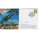 WW2 Wg Cdr David Robertson Signed 60th anniversary of the Dams Raid FDC. 228 of 300 Covers Issued.