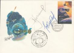 Space Cover Signed A Leonov and V Kubasov Both Russian cosmonaut. 15 V11 1975 Space Cover personally
