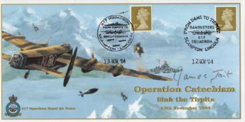 WW2 Grp Cptn James Tait Signed Operation Catechism- Sink The Tirpitz 12th November 1944 FDC. 15 of