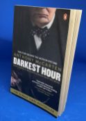 WW2 Anthony McCarten Paperback 1st Ed Book Titled Darkest Hour. Published in 2017. 317 pages.