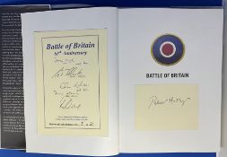 WW2 Multi Signed Patrick Bishop Book Titled Battle of Britain- a Day by Day Chronicle. Signed on a
