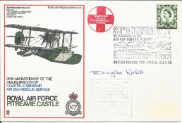 Douglas Webb signed RAF Pitreavie Castle FDC 30th Anniversary of the Inauguration of Coastal Command