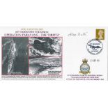 WW2 W O Alec Bates Signed 65th Anniversary Operation Paravane- The Tirpitz FDC. 1 of 20 Covers