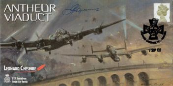 WW2 Dambuster F O Arthur Lammas Signed Antheor Viaduct FDC. 2 of 9 Covers Issued British Stamp