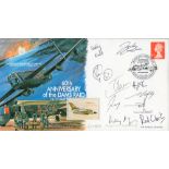 WW2 10 Signed 60th anniversary of the Dams Raid 16 17 May 1942 FDC. MF5. Signatures include Rod