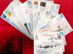 WW2 RAF Collection of 16 FDC's 3 Signed, 4 Postcards and Embargo Photo Stamps. 40th Anniv of the