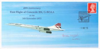 40th Anniversary commemorative cover celebrating the First Flight of Concorde 206, G-BOAA on 5th