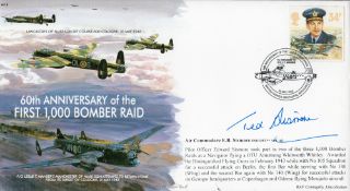 WW2 Air Commodore Ted Sismore DSO DFC Signed 60th Anniv of the 1st 1000 Bomber Raid FDC. 161 of