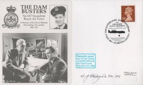 WW2 Sqn Ldr James Castagnola DSO DFC (Tirpitz Raid) Signed The Dambusters FDC. 7 of 40 Covers