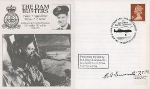 WW2 Roy Learmouth (Gunner Knilan's Crew) Signed The Dambusters FDC. 3 of 40 Covers Issued. British