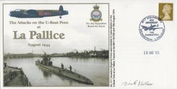 WW2 Major Nick Knilans of 617 Sqn signed attacks on Uboat Pens at La Pallice FDC. 5 of 18 Covers