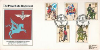 Commemorative cover celebrating ‘The Parachute Regiment’ featuring the Badge of the Parachute