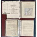 WW2 RAF Collection of 2 Royal Mail FDC Folders Containing Fantastic Tirpitz Information including