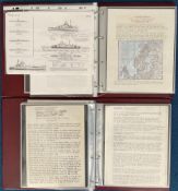 WW2 RAF Collection of 2 Royal Mail FDC Folders Containing Fantastic Tirpitz Information including