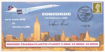 Special Concorde commemorative cover produced on the 10th Anniversary of Concorde’s ‘Record