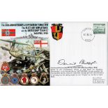 WW2 Lt Cdr Dennis Phillips DSC Signed 50th Anniv of Operation Tungsten The fleet Arm Attack on the