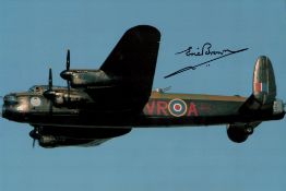 WW2 Captain Eric Winkle Brown Signed 12x8 Colour Lancaster Airplane Photo. Good condition Est.