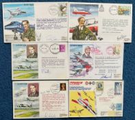 RAF Collection of 6 Signed Test Pilots FDC Inc Neville Duke on Sir Sydney Camm FDC, Peter Twiss